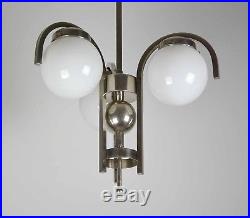 Bauhaus Art Deco Deckenlampe Nickel
