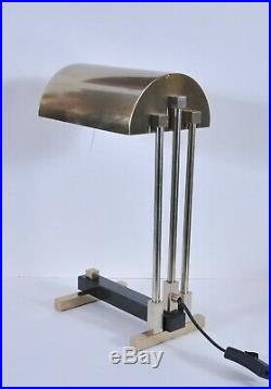 Bauhaus table lamp, Marcel Breuer design, art deco style