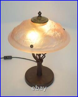 Beautiful Art Deco Table Lamp Rose