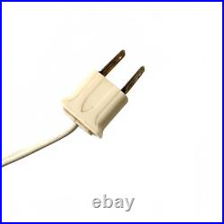 Birks Art Deco Ceramic Lamp Celadon with Chrome-Color Decoration Double Socket