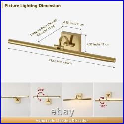 Brass Picture Lights for Wall Hardwired LED Picture Frame Light Dimmable Pain