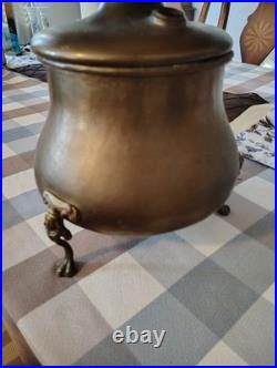 Brass Reticulated Pierced Shade Lamp Lined Old Art Deco