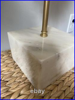 Brass Starburst Art Deco Lamp Marble Base Heavy