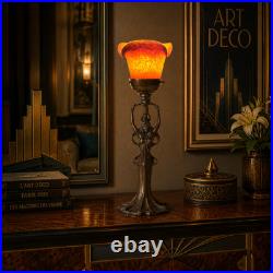 Bronze Art Deco Table Lamp L'Étoile Rouge Unique