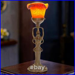 Bronze Art Deco Table Lamp L'Étoile Rouge Unique