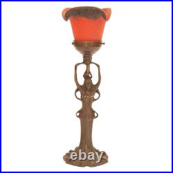 Bronze Art Deco Table Lamp L'Étoile Rouge Unique