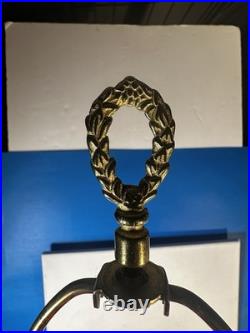 Bronze Caryatid Woman Figural Table Lamp Statue Egg&Dart Tested