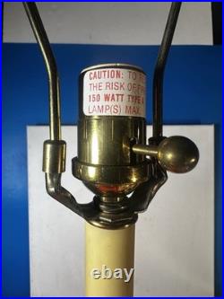 Bronze Caryatid Woman Figural Table Lamp Statue Egg&Dart Tested