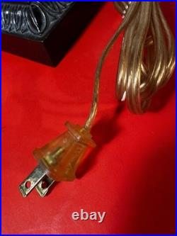 Bronze Caryatid Woman Figural Table Lamp Statue Egg&Dart Tested