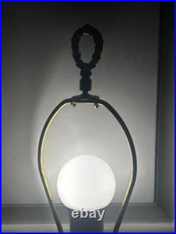 Bronze Caryatid Woman Figural Table Lamp Statue Egg&Dart Tested