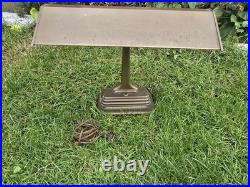 Bronze Colored Art Deco Metal Desk Lamp, 1930s