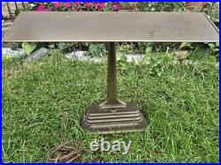 Bronze Colored Art Deco Metal Desk Lamp, 1930s