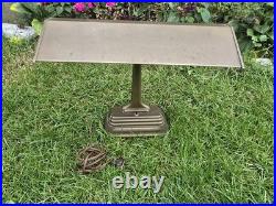 Bronze Colored Art Deco Metal Desk Lamp, 1930s