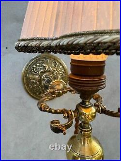 Bronze Gimbal Wall Lamp Ornate Ship Light Art Deco Style Wall Sconce