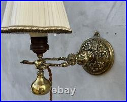 Bronze Gimbal Wall Lamp Ornate Ship Light Art Deco Style Wall Sconce