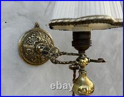 Bronze Gimbal Wall Lamp Ornate Ship Light Art Deco Style Wall Sconce