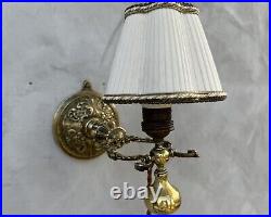 Bronze Gimbal Wall Lamp Ornate Ship Light Art Deco Style Wall Sconce
