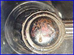 CHASE CHROME ART DECO LAMP with WHITE PETAL SHADE c. 1930'S