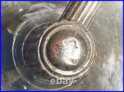 CHASE CHROME ART DECO LAMP with WHITE PETAL SHADE c. 1930'S