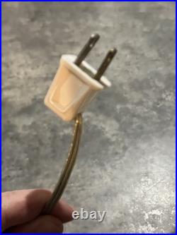 CHASE CHROME ART DECO LAMP with WHITE PETAL SHADE c. 1930'S