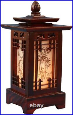Carved Wood Lamp Handmade Traditional Korean Kingdom Window Design Art Deco Lant