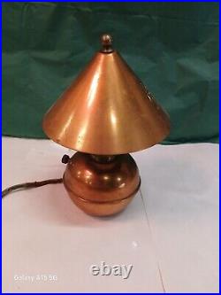 Chase Copper & Brass Co. Desk Light Art deco Early American Wabi Sabi Industrial