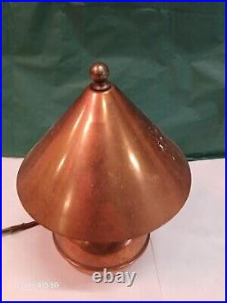 Chase Copper & Brass Co. Desk Light Art deco Early American Wabi Sabi Industrial