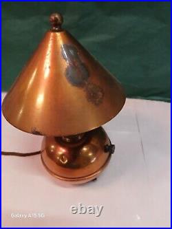 Chase Copper & Brass Co. Desk Light Art deco Early American Wabi Sabi Industrial