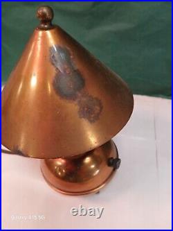 Chase Copper & Brass Co. Desk Light Art deco Early American Wabi Sabi Industrial