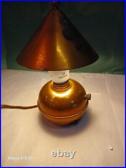 Chase Copper & Brass Co. Desk Light Art deco Early American Wabi Sabi Industrial