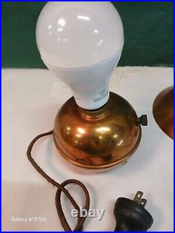 Chase Copper & Brass Co. Desk Light Art deco Early American Wabi Sabi Industrial