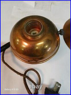 Chase Copper & Brass Co. Desk Light Art deco Early American Wabi Sabi Industrial