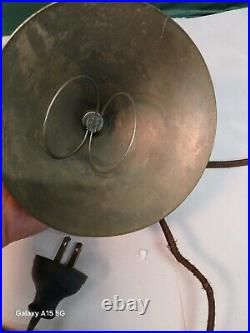 Chase Copper & Brass Co. Desk Light Art deco Early American Wabi Sabi Industrial