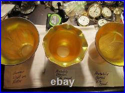 Choice Of 7 Antique Art Glass Shades