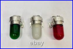 Christmas Holiday Wall Art Deco Marine Aluminum Wall Mount Lamp Fixture Set of 3