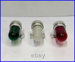 Christmas Holiday Wall Art Deco Marine Aluminum Wall Mount Lamp Fixture Set of 3