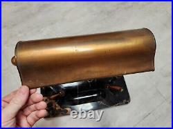 Circa 1930 Art Deco Waterman Brass Desk Lamp Onyx Marble Base