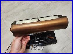 Circa 1930 Art Deco Waterman Brass Desk Lamp Onyx Marble Base