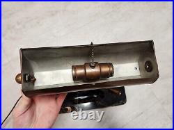 Circa 1930 Art Deco Waterman Brass Desk Lamp Onyx Marble Base