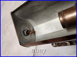 Circa 1930 Art Deco Waterman Brass Desk Lamp Onyx Marble Base