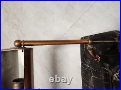 Circa 1930 Art Deco Waterman Brass Desk Lamp Onyx Marble Base