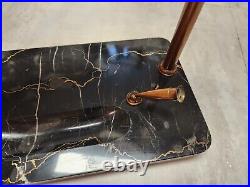 Circa 1930 Art Deco Waterman Brass Desk Lamp Onyx Marble Base