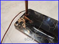 Circa 1930 Art Deco Waterman Brass Desk Lamp Onyx Marble Base