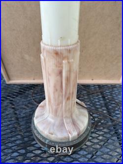 Circa 1930 Carl Swanson Art Deco Bakelite Skyscraper Table Lamp Americana Works