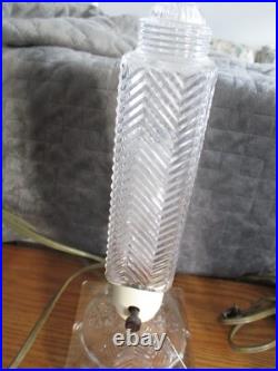 Circa 1930's Art Deco Skyscraper Boudoir Lamp Pair