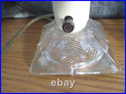 Circa 1930's Art Deco Skyscraper Boudoir Lamp Pair