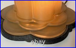 Consolidated Martele Modernizer Skyscraper Art Glass Art Deco Lamp All Original