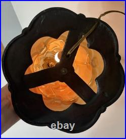 Consolidated Martele Modernizer Skyscraper Art Glass Art Deco Lamp All Original