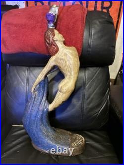 Continental Art Company 1950's Lamp Nude Lady Art Deco RARE Colored Antique