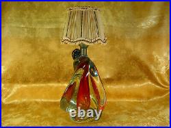 Crystal Sculpture, table lamp, Mid Century Modern, Art Deco, vintage, unique